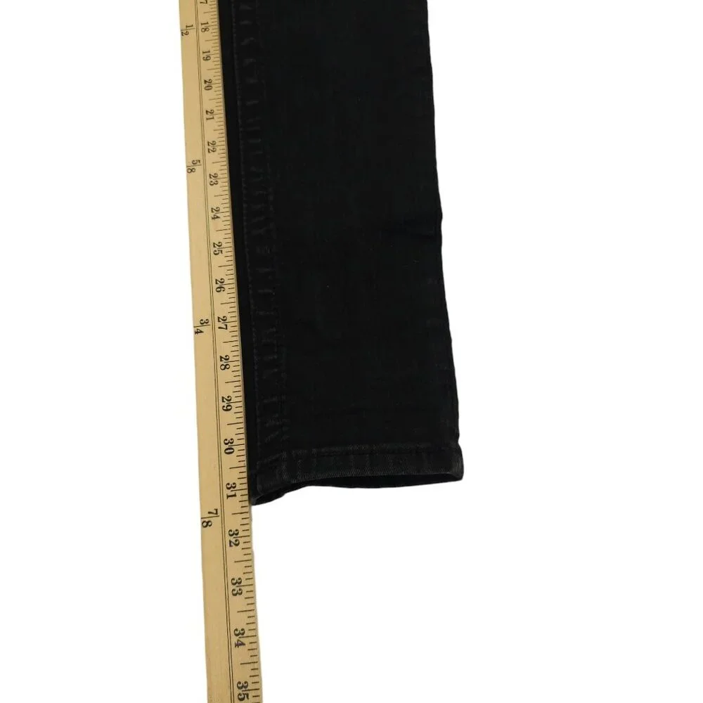 Miss Me Jeans Mid Rise Skinny Black Size 27 Stretch Studs Rhinestones Sequins - Picture 9 of 16
